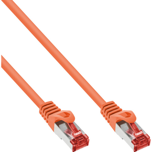 InLine® Patch Cable S/FTP PiMF Cat.6 250MHz PVC copper orange 0.5m