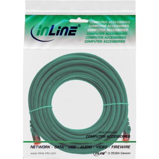InLine® Patchkabel, S/FTP (PiMf), Cat.6, 250MHz, PVC, Kupfer, grün, 7,5m