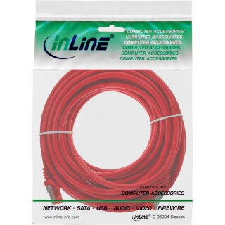 InLine® Patchkabel, S/FTP (PiMf), Cat.6, 250MHz, PVC, Kupfer, rot, 7,5m