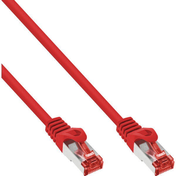InLine® Patch Cable S/FTP PiMF Cat.6 250MHz PVC copper red 10m