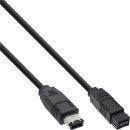 InLine® FireWire 400 to 800 1394 Cable 6 to 9 Pin male 1m