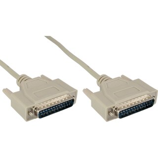 InLine Serial Cable DB25 male to male moulded assigned direct direct 10m