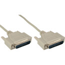 InLine® Serial Cable DB25 male to male moulded assigned direct direct 10m