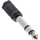 InLine® Audio Adapter, 6,3mm Klinke Stecker an 3,5mm...