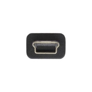 InLine® USB 2.0 Mini-Kabel, USB A Stecker an Mini-B Stecker (5pol.), schwarz, 3m