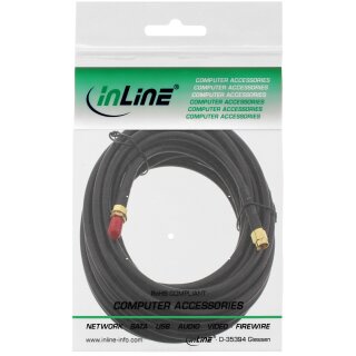 InLine WIFI Cable R-SMA Plug to R-SMA coupling 5m