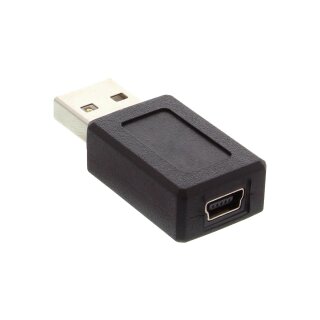 InLine® USB 2.0 Adapter, Stecker A auf Mini-5pol Buchse