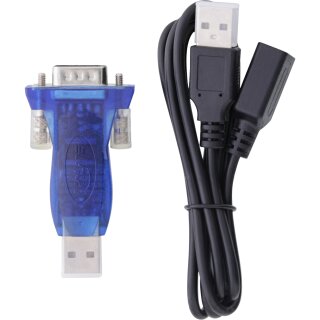 InLine USB to RS232 Adapter USB A to 9 Pin Sub-D USB extension 0.8m