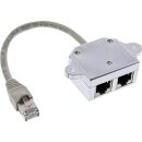 InLine® Cat.5e ISDN T-Adapter RJ45 male to 2x RJ45...