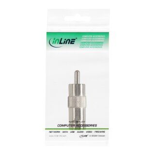 InLine® Video Adapter, 1x Cinch Stecker auf BNC Buchse