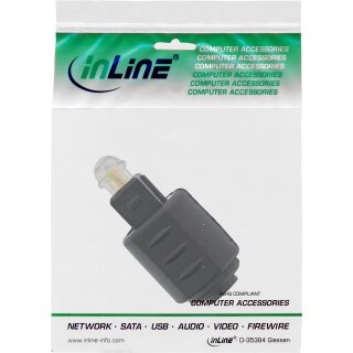InLine® OPTO Audio Kupplung, 3,5mm Buchse / Toslink Stecker
