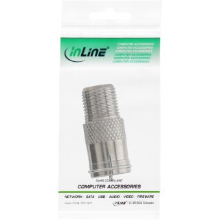InLine Adapter F-Quick male SAT to F female SAT