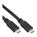 InLine® HDMI Kabel, HDMI-High Speed, Stecker / Stecker, schwarz, 15m