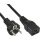 InLine® Power Cable 16A Type F straight to IEC connector IEC320 / C19 3m