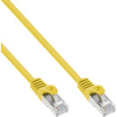 InLine® Patch Cable F/UTP Cat.5e yellow 1m