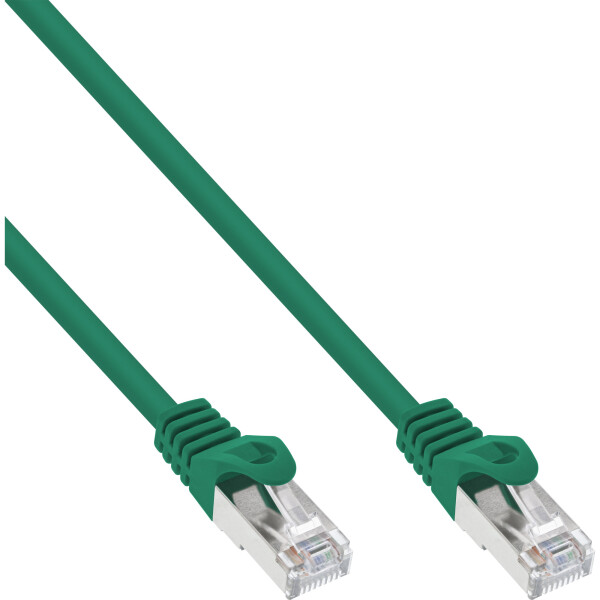 InLine® Patch Cable F/UTP Cat.5e green 3m