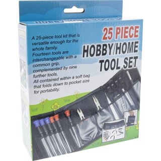 InLine Heim und Hobby Werkzeugset, 25-teilig