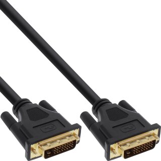InLine® DVI-D Cable Premium 24+1 male to male Dual Link gold plated 20m