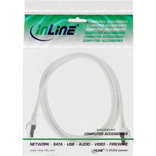 InLine® Patchkabel, SF/UTP, Cat.5e, weiß, 2m