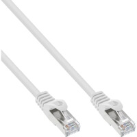 InLine® Patch Cable SF/UTP Cat.5e white 0.3m