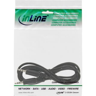 InLine Klinke Kabel, 3,5mm Stecker / Stecker, Stereo, 5m