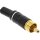 InLine® RCA male for soldering white ring metal black for 6mm Cable