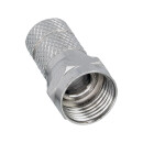 InLine® F-Plug male for Coax Cable with Cable sheath...