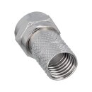 InLine® F-Plug male for Coax Cable with Cable sheath...