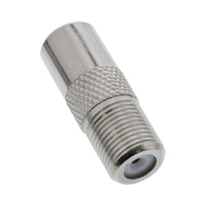 InLine® Coaxial Adapter IEC male antenna to F-Plug...
