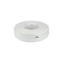 InLine® Modularkabel, 6adrig Flachband weiß, 100m Ring