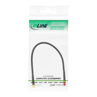 InLine® WLAN Kabel, R-SMA-Stecker auf R-SMA-Kupplung, 0,3m