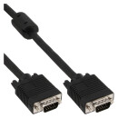 InLine® S-VGA Kabel, 15pol HD Stecker / Stecker, schwarz, 3m