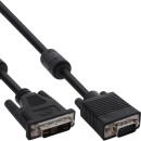 InLine® DVI-A Kabel, analog 12+5 Stecker auf 15pol HD...