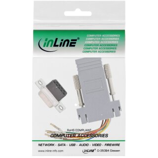 InLine Adapter 9 Pin Sub-D female to RJ45 female