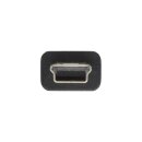 InLine® USB Mini-Y-Kabel, 2x Stecker A an Mini-B Stecker (5pol.), 1,5m