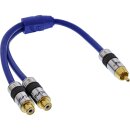 InLine® RCA Y-Cable Premium 1x RCA male to 2x RCA...