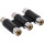 InLine® Audio/Video Adapter 3x RCA socket to 3x RCA female