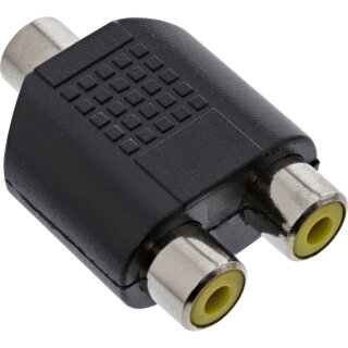 InLine® Audio Adapter, 3,5mm Klinke Buchse Mono an 2x Cinch Buchse