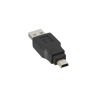 InLine® USB 2.0 Adapter, Stecker A auf Mini-5pol Stecker