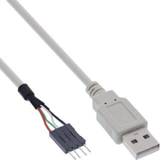 InLine® USB 2.0 Adapterkabel, Stecker A auf Pfostenanschluss, 0,4m