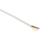 InLine® Modular Cable 4 wire ribbon Cable white 100m...