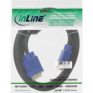 InLine S-VGA Cable Premium 15HD male to male black 7m