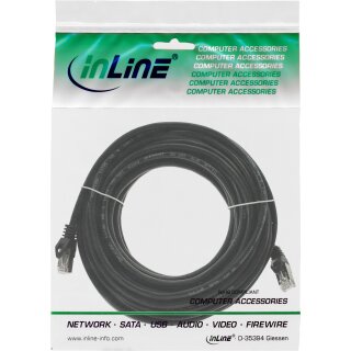 InLine® Patchkabel, F/UTP, Cat.5e, schwarz, 10m