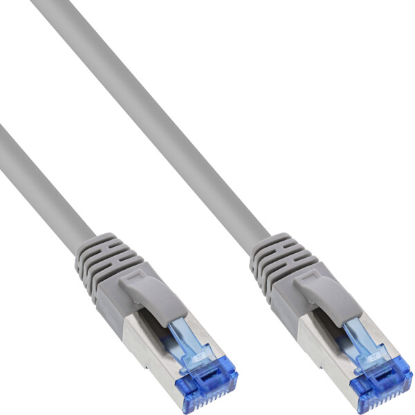 InLine® Patch Cable S/FTP PiMF Cat.6A halogen free 500MHz grey 1m