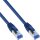 InLine® Patchkabel, S/FTP (PiMf), Cat.6A, 500MHz, halogenfrei, Kupfer, blau, 10m