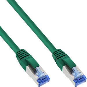 InLine® Patch Cable S/FTP PiMF Cat.6A halogen free 500MHz green 7.5m
