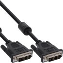 InLine® DVI-D Cable 18+1 male Single Link 2 ferrite chokes 10m