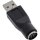 InLine® USB Adapter Type A male to MD6 female PS/2 female