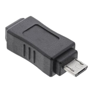 InLine® Micro-USB Adapter, Micro-B Stecker an Mini USB 5-pol Buchse