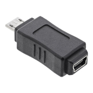 InLine® Micro USB Adapter Micro-B male to Mini USB 5...